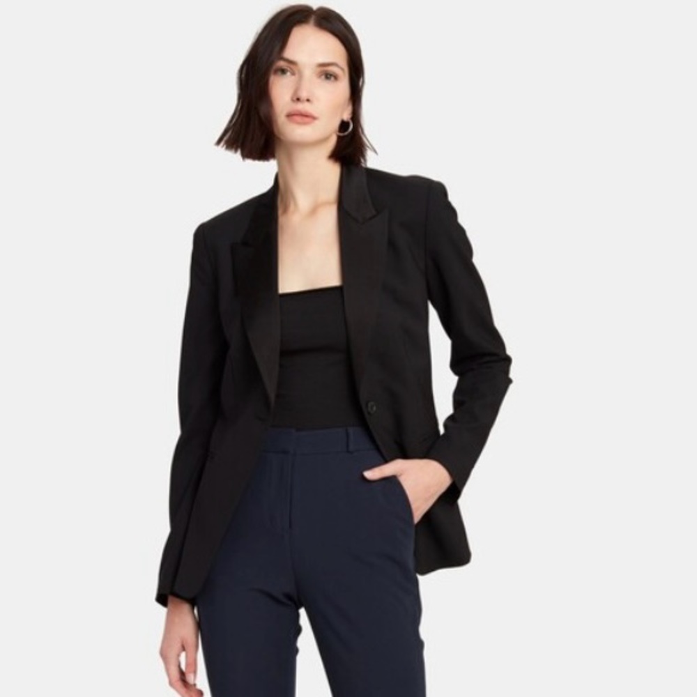 Diane von Furstenberg Heller Blazer in Black Size 8 - NWT